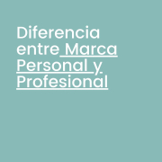 Comparación entre marca personal y profesional